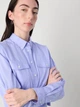 Рубашка хлопковая женская Tommy Hilfiger 34182433 XL Сиреневая (1160472422) - изображение 6