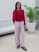 Лонгслив длинный женский Uniqlo 987324447 L Красный (1160532000) - изображение 8