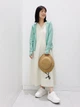 Толстовка женская Uniqlo 640271525 L Зеленая (1160533565) - изображение 8