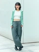 Толстовка женская Uniqlo 640271525 L Зеленая (1160533565) - изображение 10