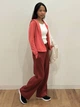 Спортивная кофта женская UNIQLO 580133697 2XL Оранжевая (1160156903) - изображение 4
