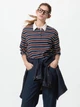 Поло женское UNIQLO 465486541 M Коричневое/Синее (1159863346) - изображение 1