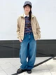 Поло женское UNIQLO 465486541 M Коричневое/Синее (1159863346) - изображение 7