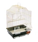 Клітка для малих птахів, розміри 30 х 23 х 39 см, колір "золото", GOLDEN CAGE A112 GOLD - изображение 7