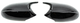 Крышки зеркал DPT M-Look 2 шт. с защелками для BMW 3 серия E90/E91 2005-2011 гг - изображение 1