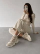 Кроссовки в стиле New Balance 9060, натуральная замша Женские Bashili Бежевый 38 (23,5 см) Код: H6628 beige - изображение 5