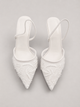 Слингбэки с вышивкой, туфли в стиле Zara Женские Meideli Белый 37 (24 см) Код: F566 white - изображение 3