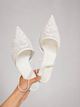 Слингбэки с вышивкой, туфли в стиле Zara Женские Meideli Белый 37 (24 см) Код: F566 white - изображение 6