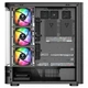 Корпус Modecom VOLCANO AQ200 ARGB MIDI FRONT LCD, 4x120mm fans BLACK без БП ATX - изображение 6
