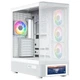 Корпус Modecom VOLCANO AQ500 ARGB MIDI FRONT LCD 6,2”, 4x120mm fans WHITE без БП ATX - изображение 1