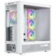 Корпус Modecom VOLCANO AQ500 ARGB MIDI FRONT LCD 6,2”, 4x120mm fans WHITE без БП ATX - изображение 4