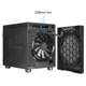 Корпус Chieftec THE CUBE CI-03B-OP, без БЖ, fan 20cm, mATX, Black - зображення 4
