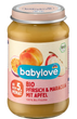 Органічний фруктовий перекус Babylove персик-маракуйя в яблуках, 190 г - изображение 1