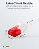 Патч-корд Goobay RJ45 UTP6 2.0m patch Slim Flexi PoE D=3.6mm Cu білий(75.09.3693) - зображення 4