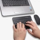 Набір бездротова клавіатура та миша AND 5370 Bluetooth комплект для ноутбука комп’ютера чорний - зображення 9
