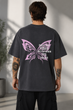 Мужская оверсайз футболка Butterfly M серая графит - изображение 1