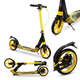 Самокат двоколісний складаний з колесами 200 мм і дисковим гальмом Scooter Prime 1364 Yellow-Black - зображення 6