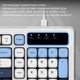 Клавиатура игровая Ajazz AF98 мембранная 98 клавиш USB-C 1.6 м Glacier Blue (AF98-GB) - изображение 7