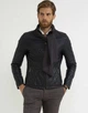 Куртка кожаная Pierre Cardin в тёмно-синем цвете - размер 27/54 (XL)(РСЕ160105) - изображение 1