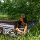 Гамак туристический Bo-Camp Hover Grey 310х140 см нейлон 140 кг - изображение 2
