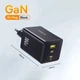 Сетевое зарядное устройство 100W Baseus EnerFill FE11 Fast Charger три порта 2 × Type-C + 1 × USB-A быстрая зарядка PD 3.0 + QC 3.0/4.0 зарядка для ноутбука Black (P10182102123-00) - изображение 8