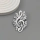 Брошь BROCHE бижутерия Музыка Скрипичный ключ с цветами серебристая BRBF115338 - изображение 2
