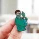 Брошь-значок BROCHE бижутерия Медицина Хирург в маске BRGV115102 - изображение 6