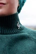 Серебряная брошь Скрипичный ключ (9515) - изображение 4