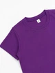 Футболка детская NoBrand Classic кулирная гладь фиолетовая 98 (TSH-GIRL-VIO-98) - изображение 3