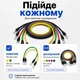 Набор многофункциональных трубчатых эспандеров 5 шт в сумочке , фитнес резинки в подарок - изображение 7