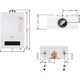 Газова колонка Aquatronic 20 кВт, 10 л/хв, турбована, біла (F05-10LW) - зображення 10