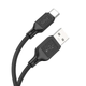 Кабель HOCO X90 Cool silicone charging data cable for Type-C Black - изображение 4