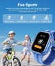 Дитячий годинник з сімкою Lemfo KH18 з GPS трекером, 4G звʼязком, камерою 360°, прослуховуванням, 16 ГБ пам’яті та до 7 днів роботи Телефон на руку для дитини Чорний - зображення 11