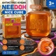 Іграшка Антистрес NeeDoh Nice Cube Помаранчевий кубик льоду 5 см — М’який сквіш кубик для зняття напруги та релаксу - зображення 2