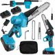 Мини пила аккумуляторная BOXER BX-3301 24V 5Ah, шина 15 см, 2 АКБ, кейс, цепная садовая пила - изображение 1