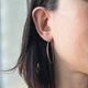 Золотые женские серьги крупные петли 5 см, конго, без камней 585 проба - изображение 9