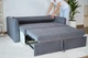 Прямий диван MÜNGER Sofa Gemütlich 166x102x78, з механізмом єврокнижка, з оббивкою з тканини Mars 01 - зображення 13