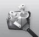 Чехол для AirPods Pro 3 Aulumu A39 Geometric Case с замком и ремешком Черный - изображение 8