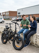 Велосипед електричний потужний складний електро фетбайк для дорослих fatbike з фарою корзиною та крилами жіночий чоловічий електровелосипед з широкими колесами для міста села Shimano на акумуляторі 750W 48V 13Ah LOTDM20 SAMEBIKE Чорний глянсовий 73889 - зображення 9