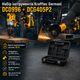 Аккумуляторный набор инструментов Krafftec 2 в 1 ударный шуруповерт DCD996 130 Нм и бесщеточная болгарка DCG405P2 125 мм с двумя АКБ 48 В 6 Ач в кейсе - изображение 3