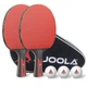 Набір для настільного тенісу Joola TT-SET DUO Carbon 2 ракетки 5+2 Ergo Grip чорний - зображення 1