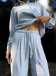 Женские брюки летние льняные Tencel Linen Голубые S - зображення 4