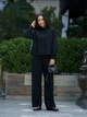 Рубашка женская летняя льняная Tencel Linen Черная XL - изображение 2