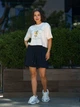 Женская футболка оверсайз укороченая Oversize Crop Lemon белая S - зображення 3