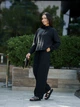 Женские брюки летние льняные Tencel Linen черные S - изображение 5