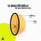 Набір м'ячів для настільного тенісу 40+ Spinball пластик 12 шт. - зображення 3