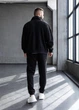 Мужской спортивный костюм на молнии с Lacoste, MonsterBrand XXXL (56) черный демисезонный - изображение 4