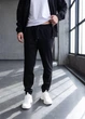 Мужской спортивный костюм на молнии с Lacoste, MonsterBrand XXXL (56) черный демисезонный - изображение 6