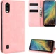 Чехол Taba Retro-Skin для ZTE Blade A5 2020 книжка кожа PU с визитницей розовый - изображение 1