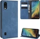 Чехол Taba Retro-Skin для ZTE Blade A5 2020 книжка кожа PU с визитницей синий - изображение 1